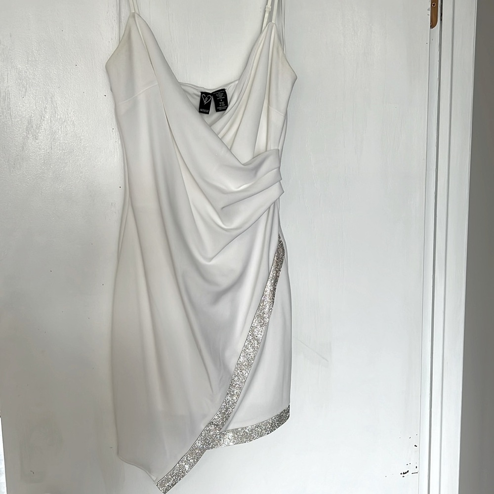White sparkly dress